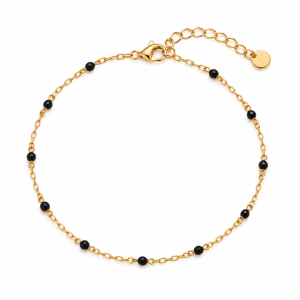 Black beaded bracelet