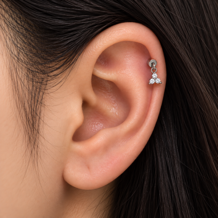 Upper helix hanging studs
