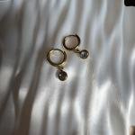 White dainty hoops