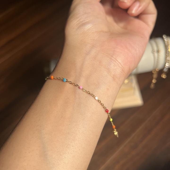 Rainbow beaded bracelet