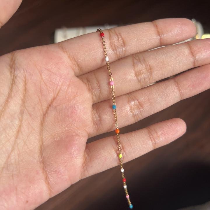 Rainbow beaded bracelet