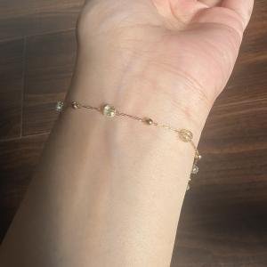 Mint pearl bracelet