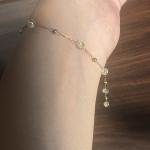 Mint pearl bracelet