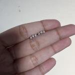 Silver helix studs