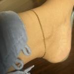 Curb link chain anklet