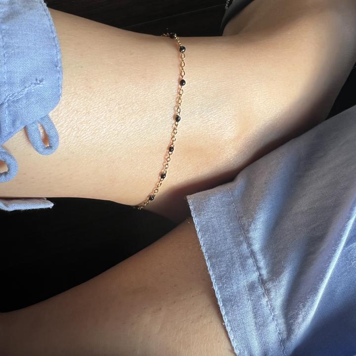 Black link anklet