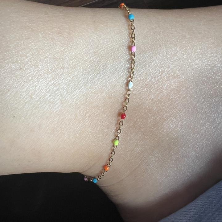 Rainbow anklet