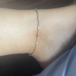 Rainbow anklet