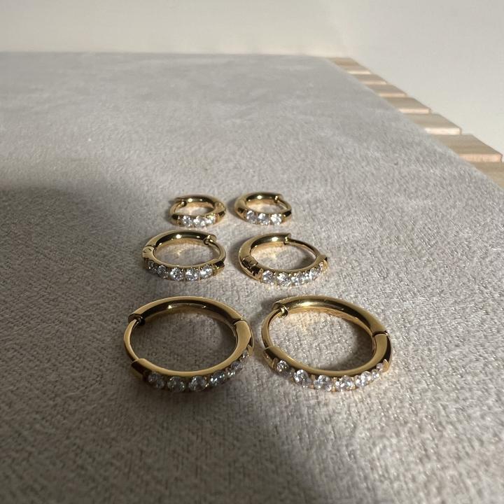 zircon hoops set
