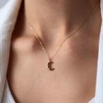 Crescent moon necklace