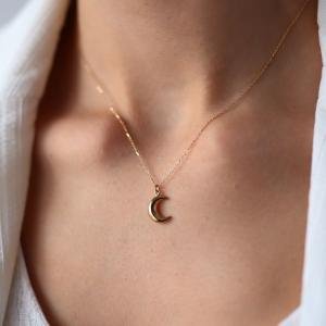 Crescent moon necklace